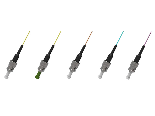 ST APC Single Mode Fiber Optic Pigtail Aminite Fiber Connectors